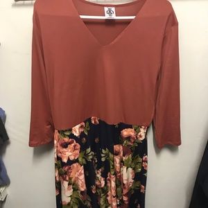 Two toned curie dress